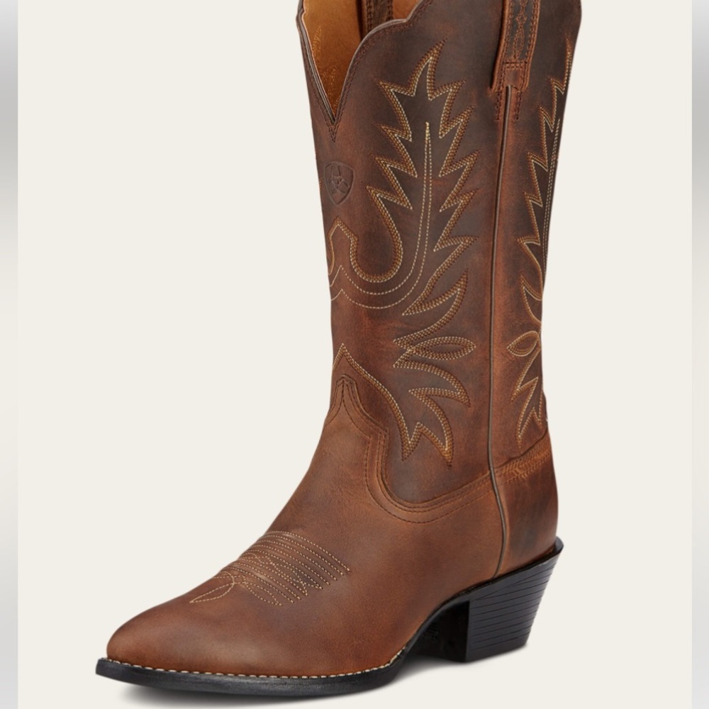Ariat heritage R toe western boot (wide calf)